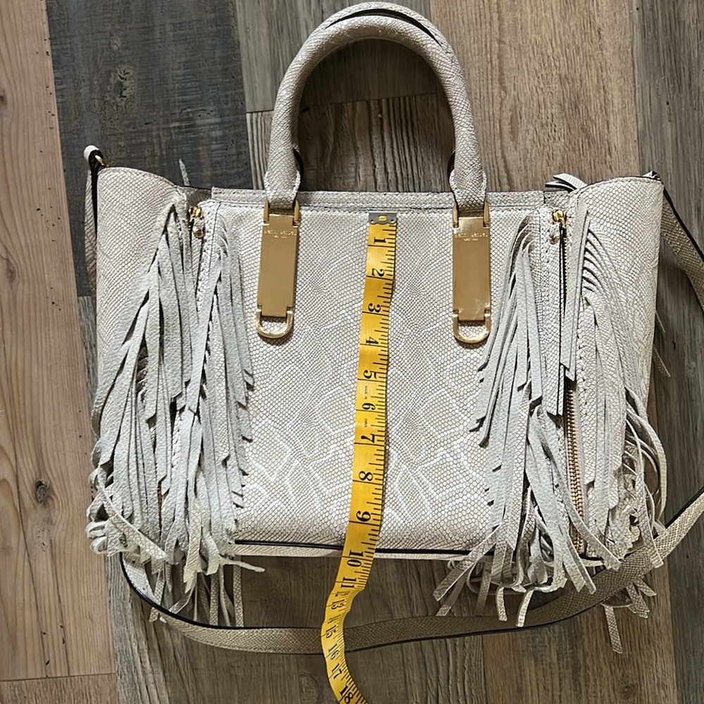 Henri Bendel A List Python Embossed Expandable Sa… - image 5